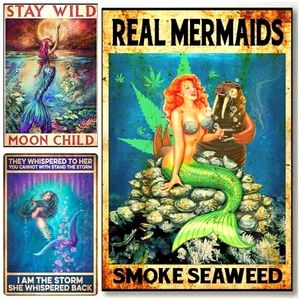 3 8x12 Mermaid Signs